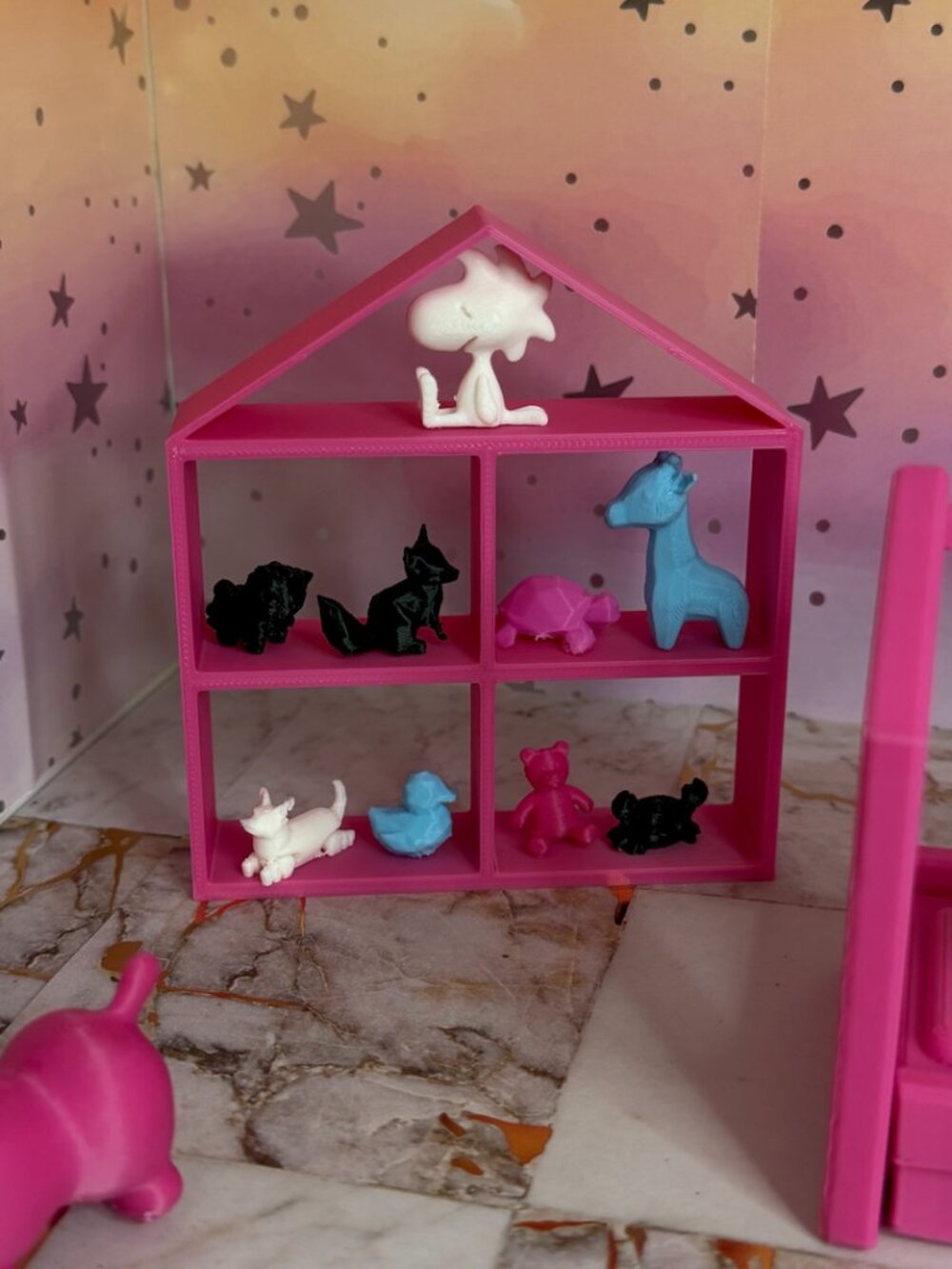 House Display Shelf for Baby Doll | 3D Printed Dollhouse Shelf